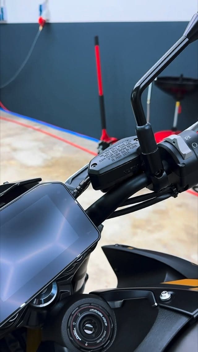 Motorrad in der Werkstatt